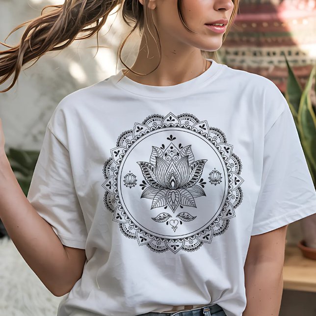 Camiseta Diseño de encajes de estilo Lotus (Subido por el creador)