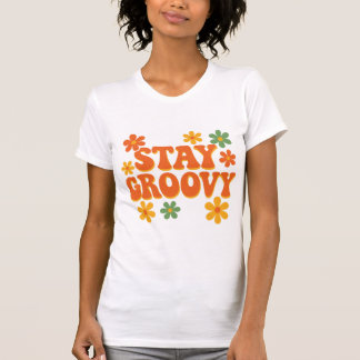 Camiseta Diseño de energía de flores de margarita retro