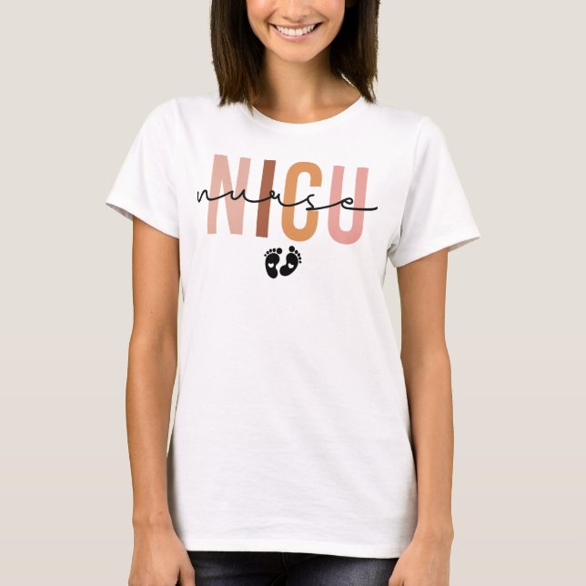 Camiseta Diseño de enfermera de Nicu, regalo para enfermera (Anverso)