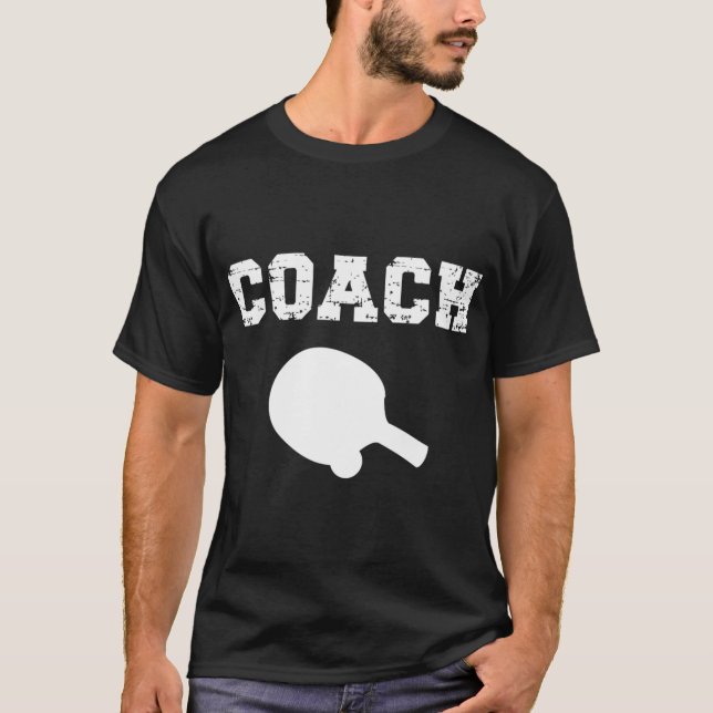 Camiseta Diseño de Entrenadores de Tenis de Mesa. Instructo (Anverso)