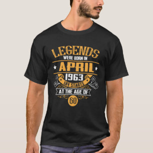 Camiseta Diseño de época con adornos, abril de 1963, 60