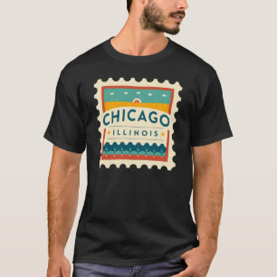 Camiseta Diseño de época de Chicago Illinois