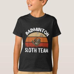Camiseta Diseño de equipo de Sloth de bádminton para jugado