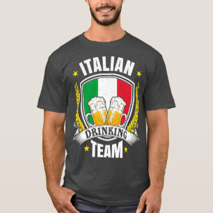 Camiseta Diseño de equipos de bebidas italianos
