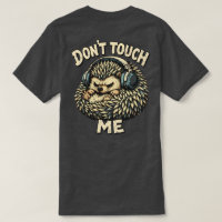 diseño de erizo gruñón “No me toques”
