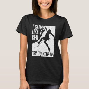 Camiseta Diseño de escalada de rock de Guay para mujeres Ch