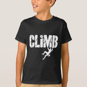 Camiseta Diseño de escalada en roca con estrés para escalad