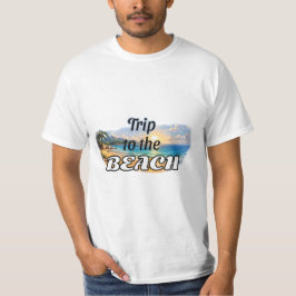 Camiseta Diseño de Escape de Puesta de Sol Tropical en la P