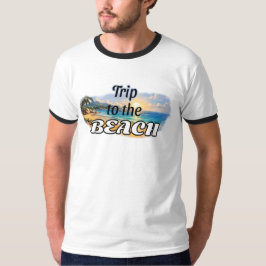 Camiseta Diseño de Escape de Puesta de Sol Tropical en la P