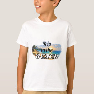 Camiseta Diseño de Escape de Puestas de Sol Tropicales Viaj