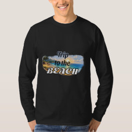 Camiseta Diseño de Escape de Puestas de Sol Tropicales Viaj