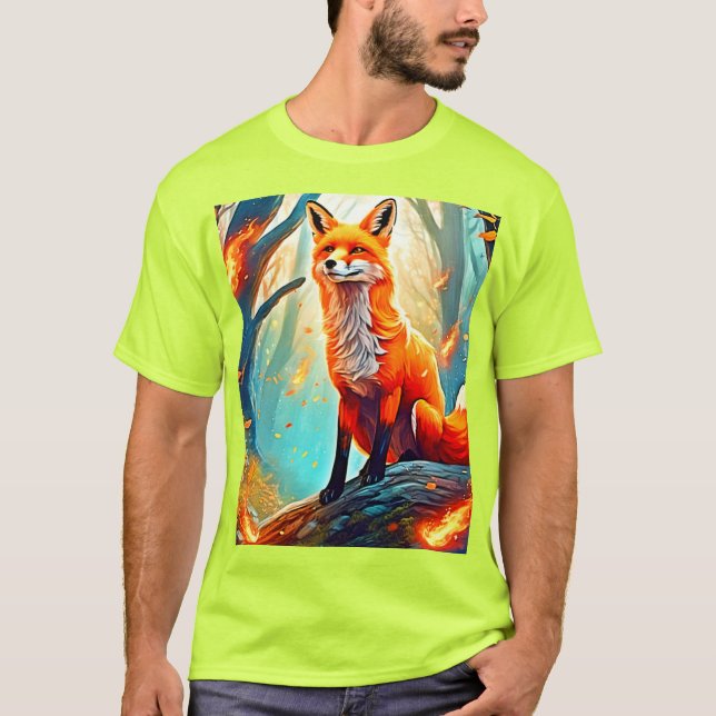 Camiseta Diseño de escena de Crimson Fox (Anverso)