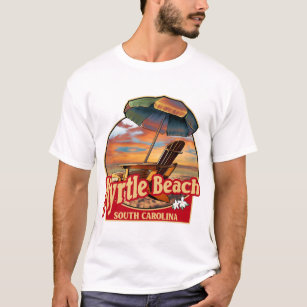 Camiseta Diseño de escena de Myrtle Beach SC Beach