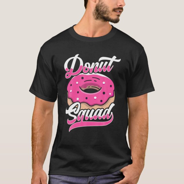 Camiseta Diseño De Escuadrón Donut Para Un Gracioso Diseño  (Anverso)