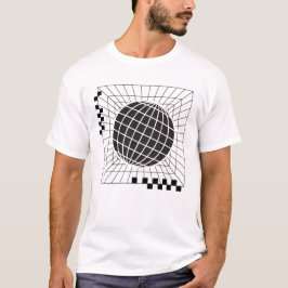 Camiseta Diseño de esfera global geométrica