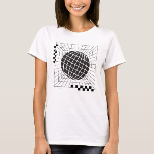 Camiseta Diseño de esfera global geométrica