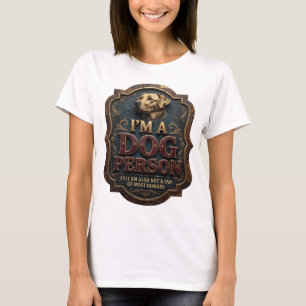 Camiseta Diseño de eslogan Bold Gold SOY UNA PERSONA DE PER