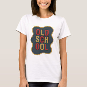 Camiseta Diseño de eslogan Chic Gold OLD SCHOOL