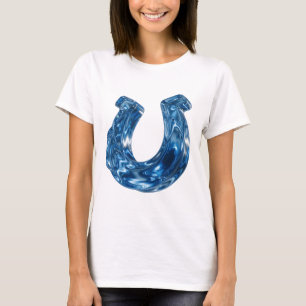 Camiseta Diseño de eslogan de agua azul dinámico
