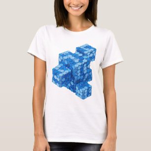Camiseta Diseño de eslogan de ESCALERA DE MONEDAS AZULES pl