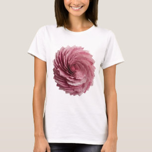 Camiseta Diseño de eslogan de FLOR DE PAPEL rosa fresco