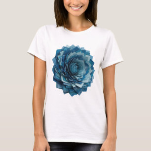 Camiseta Diseño de eslogan de rosa azul plateada moderna