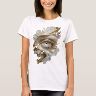 Camiseta Diseño de eslogan dorado atractivo OJO DORADO