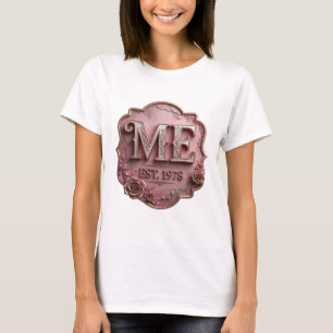Camiseta Diseño de eslogan Edgy Gold ME EST 1978