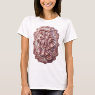 Camiseta Diseño de eslogan FAMOSO rosa moderno
