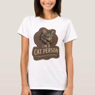 Camiseta Diseño de eslogan gris negrita SOY UNA PERSONA DE 