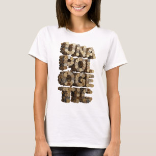 Camiseta Diseño de eslogan POLANDIC TIC de plata Statement