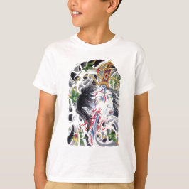 Camiseta Diseño de espada grotesca japonesa
