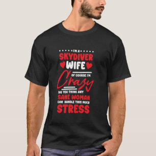 Camiseta Diseño de esposa de paracaidistas divertido Paraca