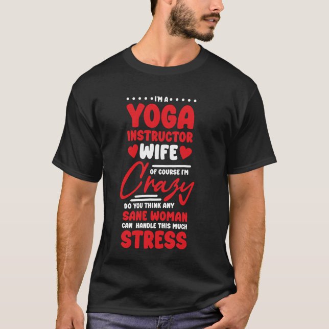 Camiseta Diseño de esposa instructora de yoga para amante d (Anverso)