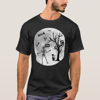 Camiseta diseño de esqueleto de murciélago de halloween 202
