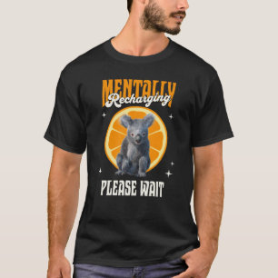 Camiseta Diseño de estado de ánimo introvertido de koala re