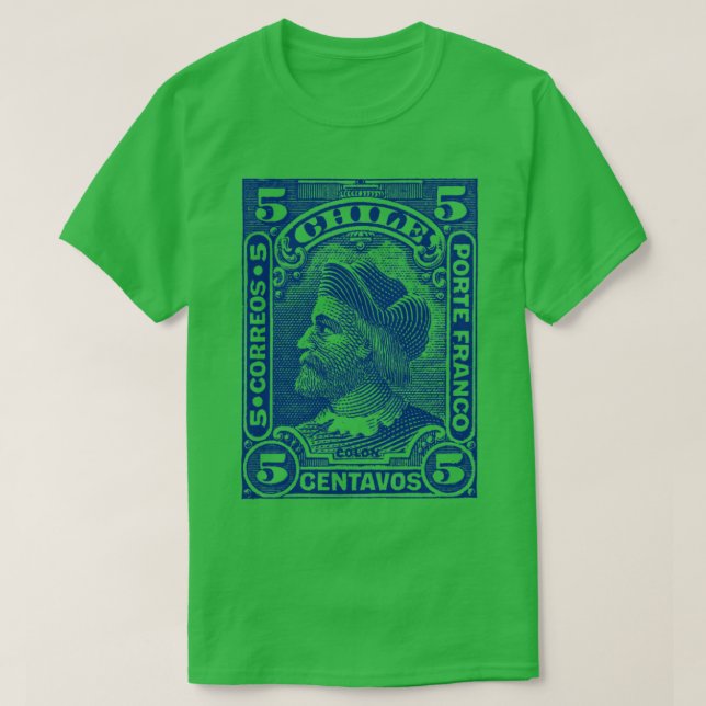 Camiseta Diseño de estampado chileno vintage (Diseño del anverso)