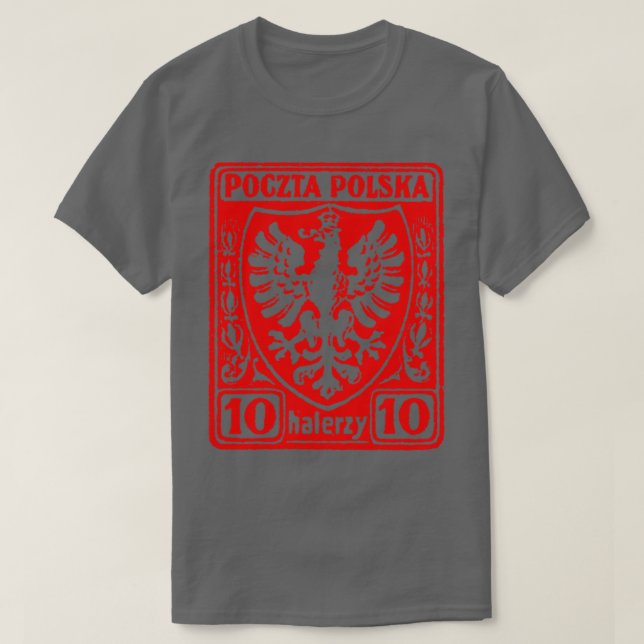 Camiseta Diseño de estampado polaco vintage1 (Diseño del anverso)