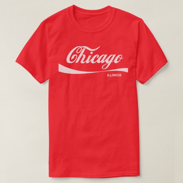 Camiseta Diseño de estilo Chicago Retro Faded (Diseño del anverso)