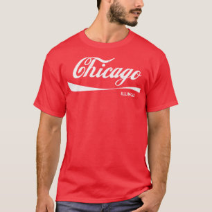 Camiseta Diseño de estilo Chicago Retro Faded