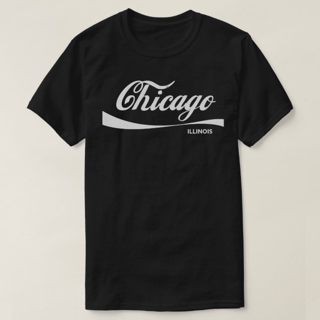 Camiseta Diseño de estilo Chicago Retro Faded (Diseño del anverso)