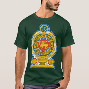 Camiseta Diseño de estilo de época de Sri Lanka