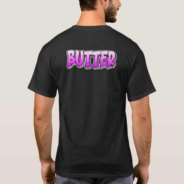 Camiseta Diseño de estilo de graffiti de mantequilla 2 (Reverso)