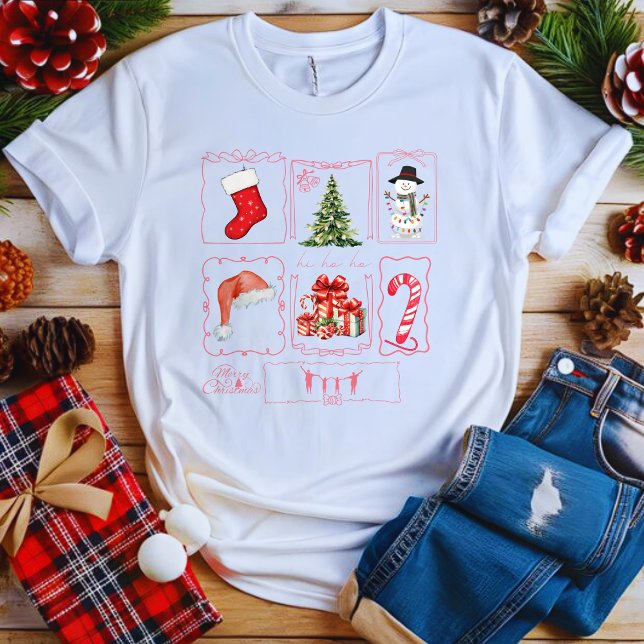 Camiseta Diseño de estilo de grupo de Navidades de corte (Subido por el creador)