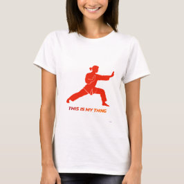 Camiseta Diseño de estilo de vida de artes marciales siluet
