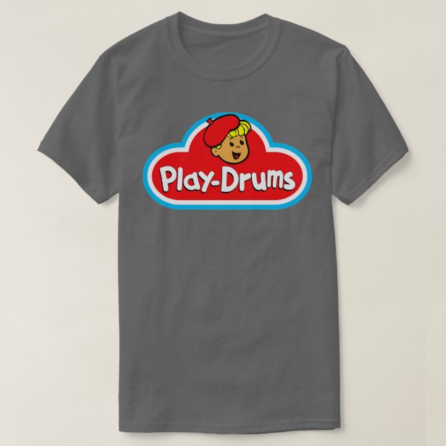 Camiseta Diseño de estilo Play Drum (Diseño del anverso)