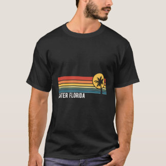 Camiseta Diseño de estilo retro al atardecer de Júpiter Flo