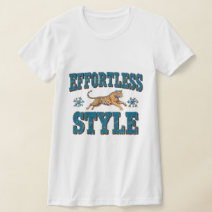 Camiseta Diseño de estilo sin esfuerzo con ilustraciones de