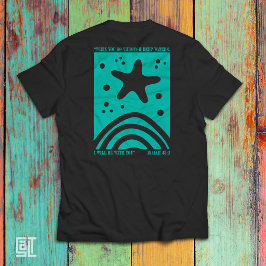 Camiseta Diseño de Estrella de Mar Cristiana Cuando Pasas p