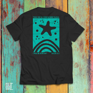 Camiseta Diseño de Estrella de Mar Cristiana Cuando Pasas p